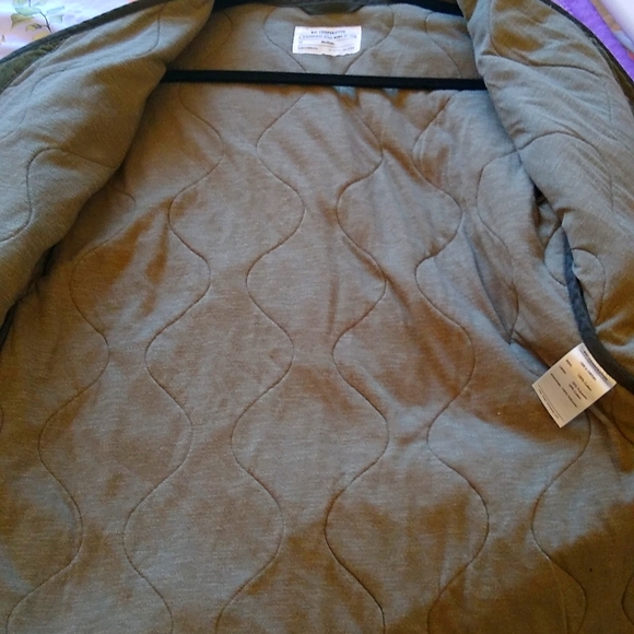 NWT REI Co-Op Norseland Insulated Army Cot Green Quilted Corduroy Medium Jacket - Picture 9 of 10